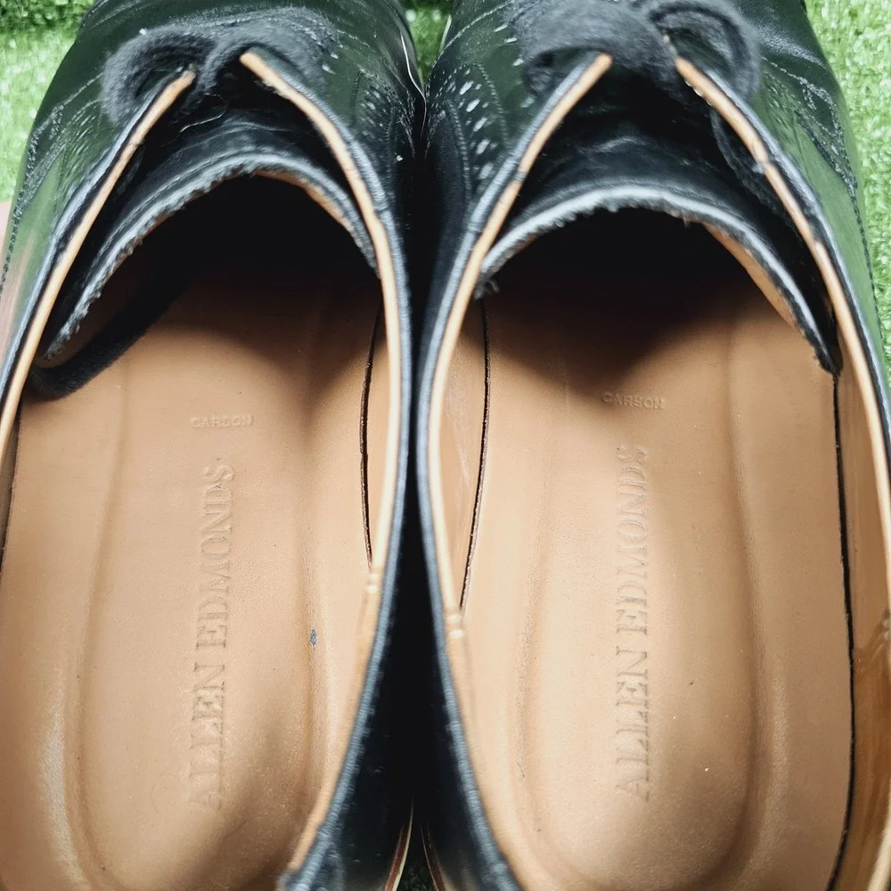 Allen Edmonds Carson Black Leather Hybrid Derby Casual Sneakers Mens 10 D